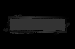 Black horizontal banner and frame with brush stroke backgrou Product Image 2