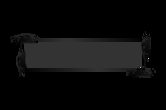 Black horizontal banner and frame with brush stroke template Product Image 2