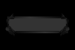 Black horizontal banner and frame with brush stroke vector Product Image 2