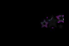 Black horizontal banner poster background with colorful star Product Image 2