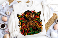 Black Is Beautiful Afro Queen PNG Design for Black History Product Image 5