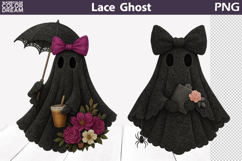 Halloween Ghost Lace Bundle | Black Ghost Sublimation Product Image 2