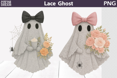 Halloween Ghost Lace Floral Bundle | Ghost Bow Coquette Product Image 2