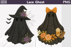 Halloween Ghost Lace Bundle | Black Ghost Sublimation Product Image 3