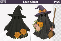 Halloween Ghost Lace Bundle | Black Ghost Sublimation Product Image 4