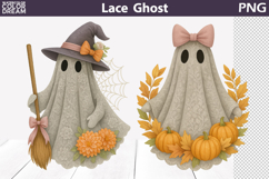 Halloween Ghost Lace Floral Bundle | Ghost Bow Coquette Product Image 3