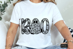 Halloween Lace Boo Ghost PNG Product Image 3