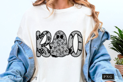 Halloween Lace Boo Ghost PNG Product Image 5