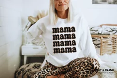 Black Leopard Mama Png | Sublimation Mothers Day Png