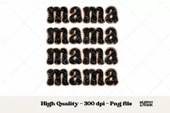 Black Leopard Mama Png | Sublimation Mothers Day Png