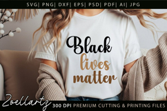 Black Lives Matter SVG PNG Juneteenth SVG Black Women SVG Product Image 1