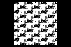 Black love flower pattern design Product Image 2