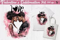 Valentines day Sublimation | Black love cliparts Product Image 5