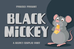 Black Mickey a Quirky Font Product Image 1