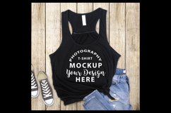 Bella Canvas 8800 tank-top mock-up BLACK Product Image 1