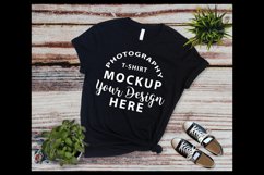 Bella Canvas 3001 t-shirt Mock-up BLACK Product Image 1