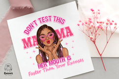 Sarcastic Vintage Black Mom PNG Motherhood Funny Quotes Product Image 5