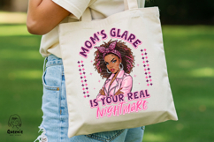 Sarcastic Vintage Black Mom PNG Motherhood Funny Quotes Product Image 4