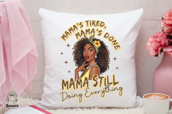 Retro Black Mom PNG Funny Motherhood Quotes Sarcastic Mama Product Image 3
