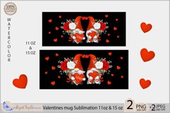 Valentines day mug Sublimation|Gnomes mug 11oz 15oz| love Product Image 2