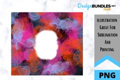Alcohol Ink Sublimation Tumbler - PNG - Bleached Alcohol Ink Product Image 2