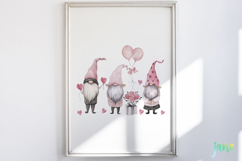 Black Pink Rose Valentine Clipart Bundle Product Image 5