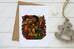 Black Proud and Powerful Juneteenth PNG Sublimation Design Product Image 3