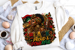 Black Proud and Powerful Juneteenth PNG Sublimation Design Product Image 5