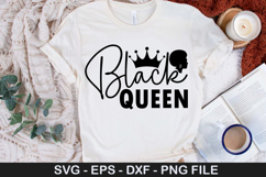 Black Queen SVG - Black Woman Design Product Image 1