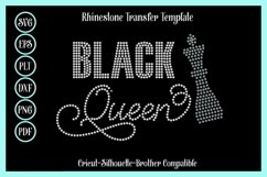 Black Queen Rhinestone Shirt Template Product Image 1