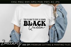 Black Queen SVG AFRO Girl Juneteenth Black History Month SVG Product Image 4