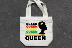 Black Queen SVG for tote bag or t-shirt