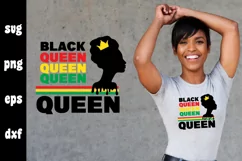 Black Queen SVG for Black History month and Juneteenth