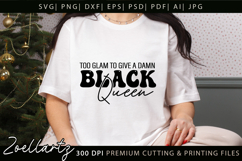 Black Queen SVG AFRO Girl Juneteenth Black History Month SVG Product Image 5