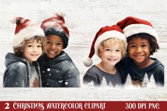 Black Red Christmas Clipart, Black Red Christmas Clip Product Image 1