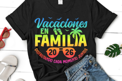 Vacaciones en Familia 2026 SVG | Spanish Family Vacation PNG Product Image 1