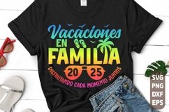 Vacaciones en Familia 2025 SVG | Spanish Family Vacation PNG Product Image 1