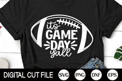 It&#039;s Game Day Y&#039;all SVG, Football Women Shirt Design Product Image 1