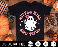 Little Miss Bootiful SVG, Halloween Boo Shirt, Girl Ghost Product Image 3