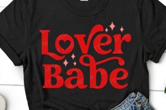 Mom Valentines SVG, Retro Valentines Day, Love babe cut file Product Image 3