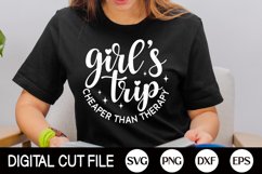 Girl&#039;s Trip SVG | Girls Quotes PNG | Summer Vacation Shirt Product Image 1