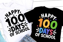Happy 100th days of School SVG, 100 Days Teacher Shirt Gift Product Image 4