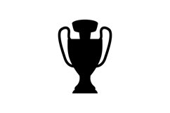 Black silhouette trophy concept design Product Image 1