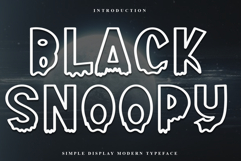 Black Snoopy Product Image 1