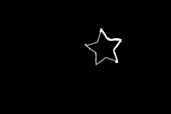Black star clipart sticker decoration art graphic Product Image 2