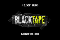 Black Tape: PNG Elements Product Image 1