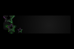 Black template horizontal cover and banner with stars gradie Product Image 2