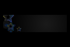 Black template horizontal cover and banner with stars gradie Product Image 2