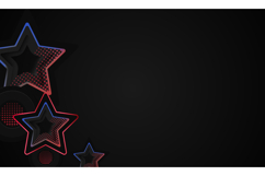 Black template wallpaper background with stars gradient colo Product Image 2