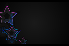 Black template wallpaper background with stars gradient colo Product Image 2